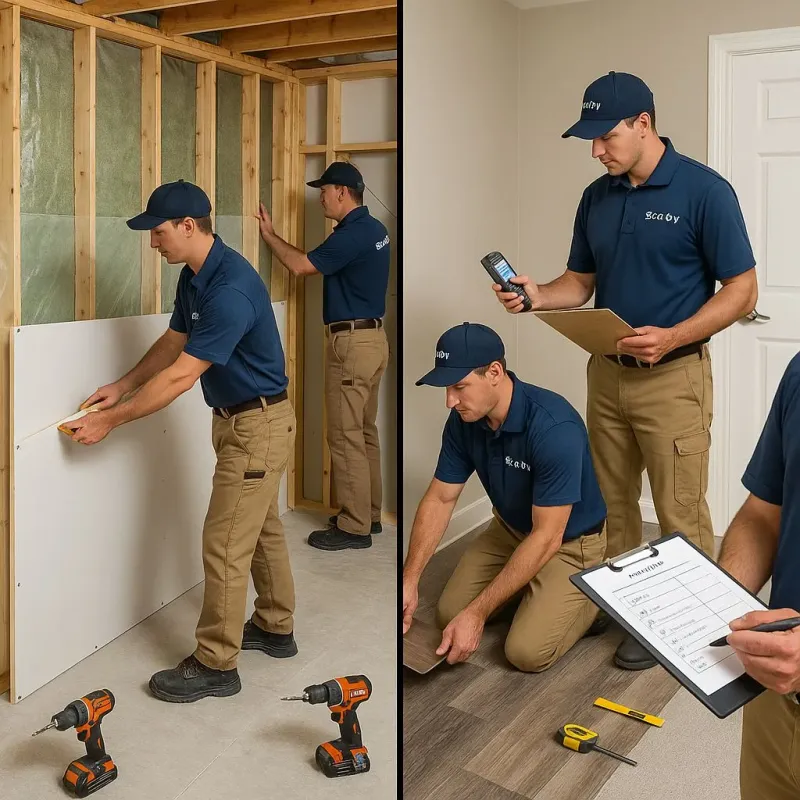 Repairs and Reconstruction process in Mission, TX